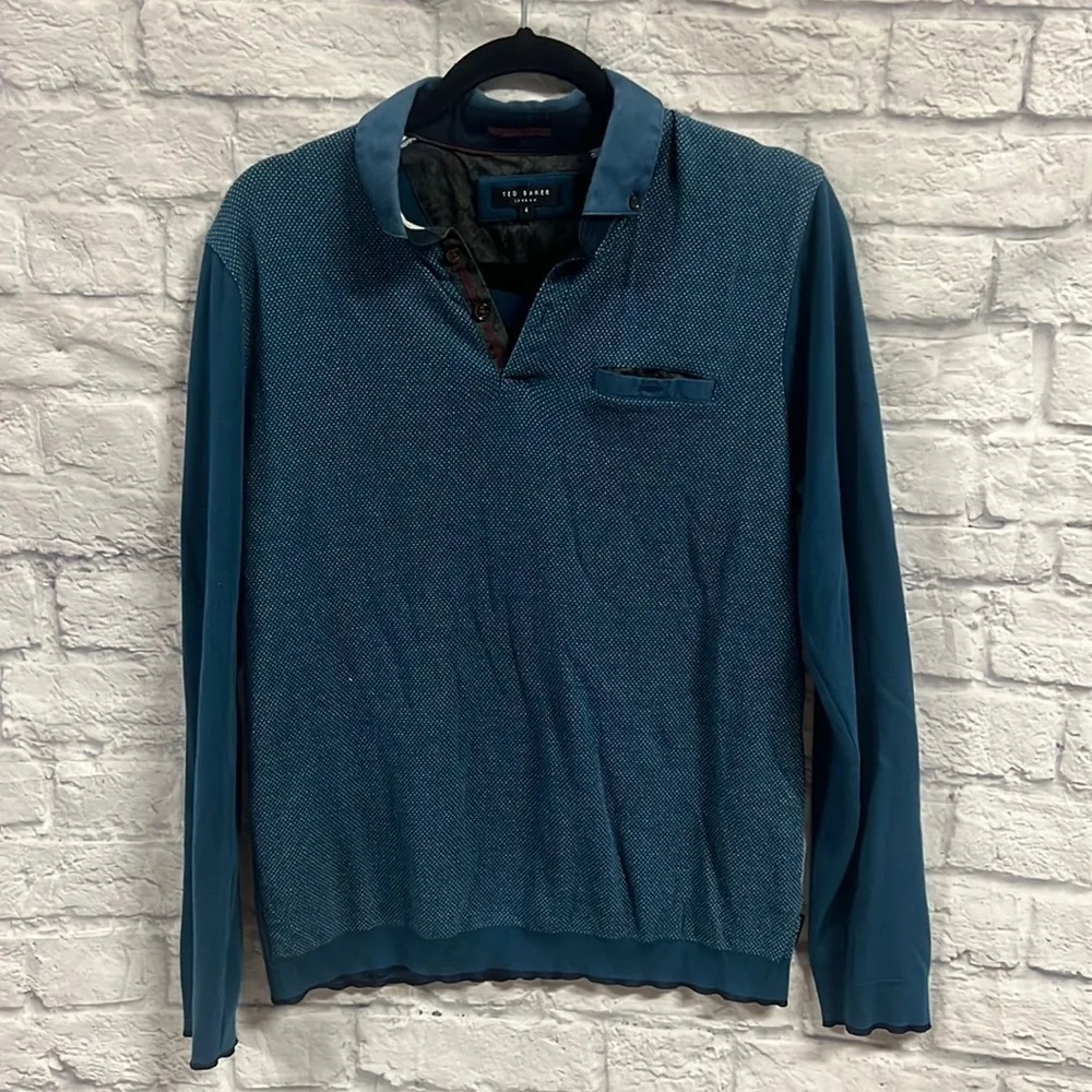 Ted Baker long sleeve polo | size 4